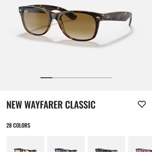 Like new! Mens RayBan Wayfarer Sunglasses